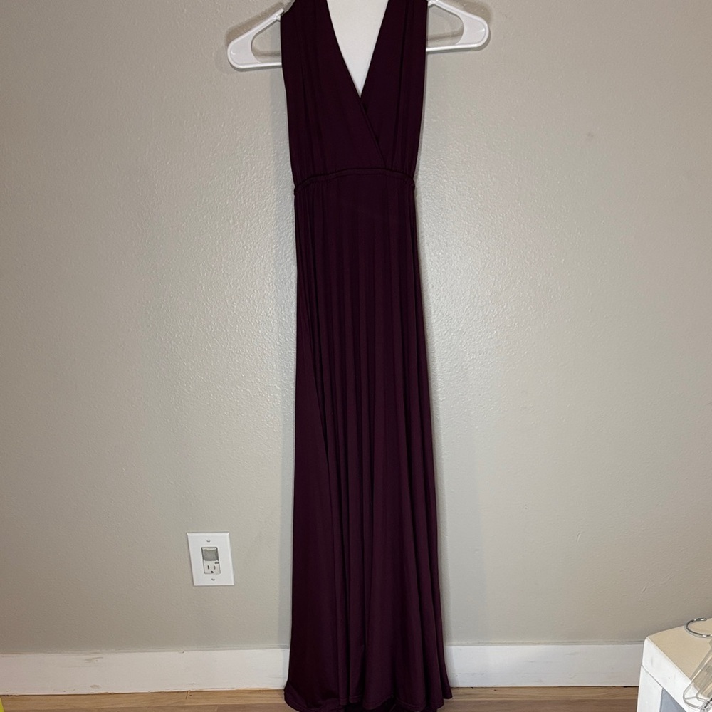 Elegant Plum Maxi Dress -31 sku
